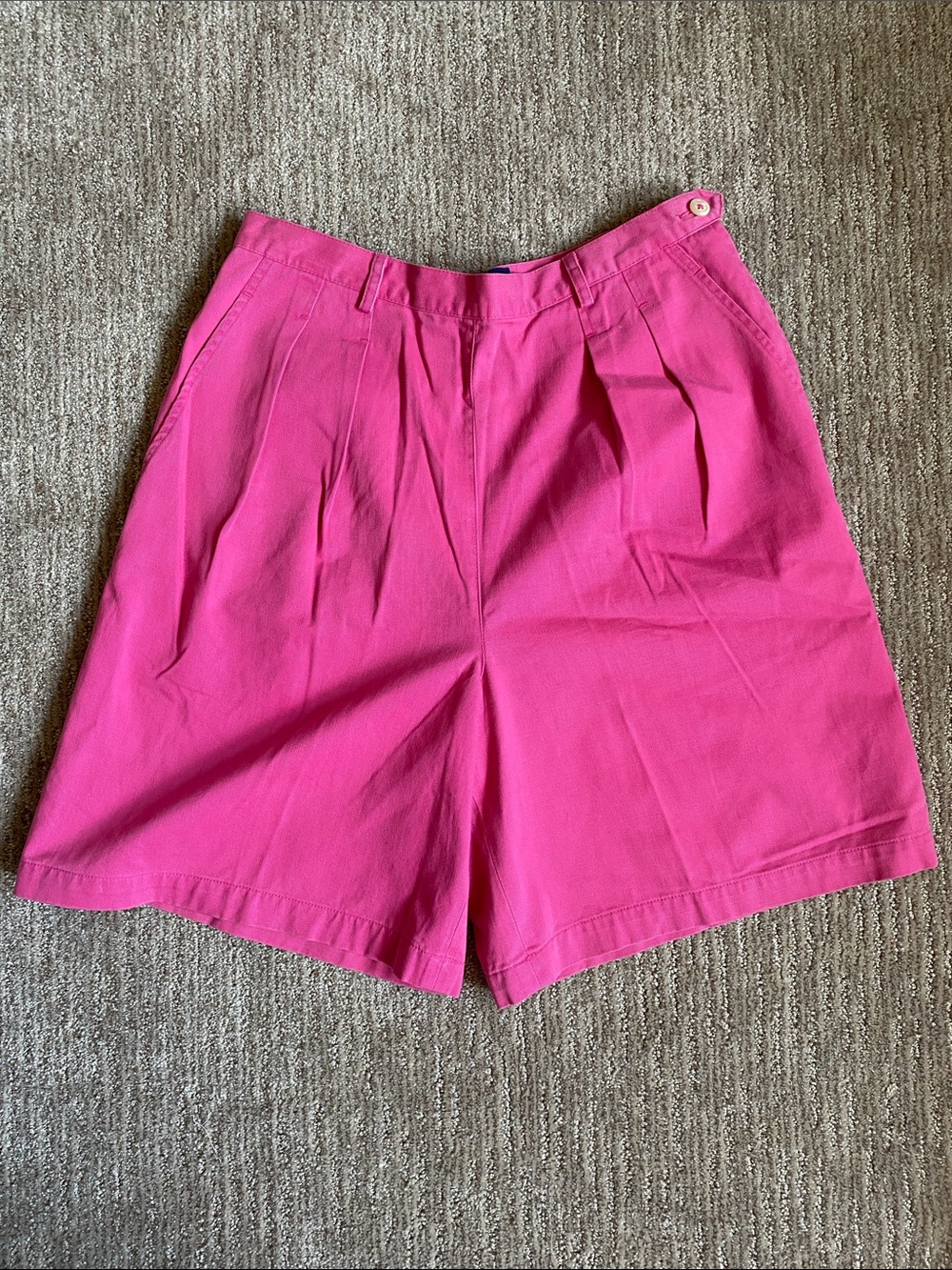 Ralph Lauren Hot Pink Vintage High Waisted Mom Shorts Shorts